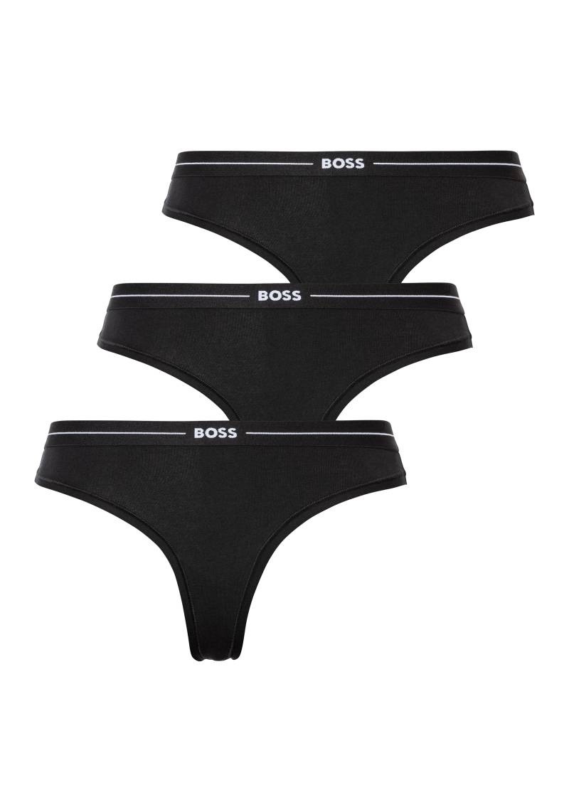 BOSS String »3P THONG«, (Packung, 3 St., 3er), mit BOSS Logobund von Boss