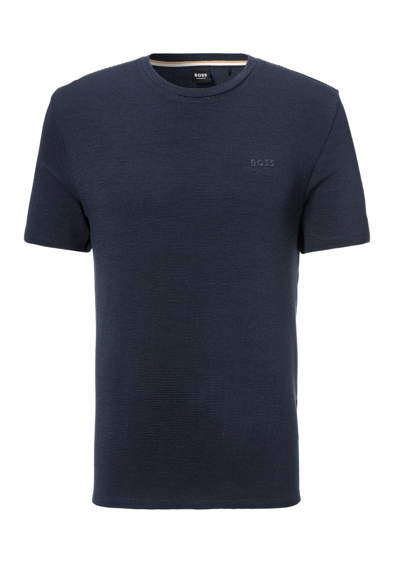 BOSS T-Shirt »Rib T-Shirt«, mit BOSS Stickerei von Boss