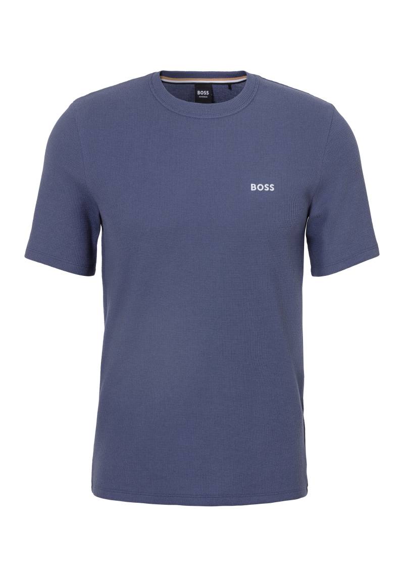 BOSS T-Shirt »Waffle T-Shirt 10242355 01«, mit Waffelmuster von Boss