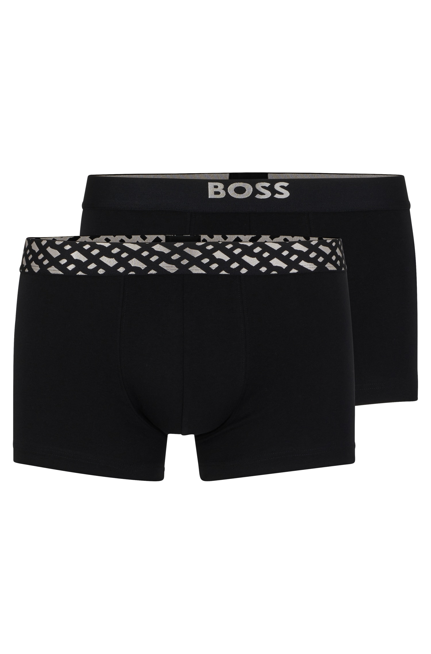 BOSS Trunk »Trunk 2P Silver G«, (Packung, 2 St., 2er Pack), mit BOSS Logo auf dem Bund von Boss