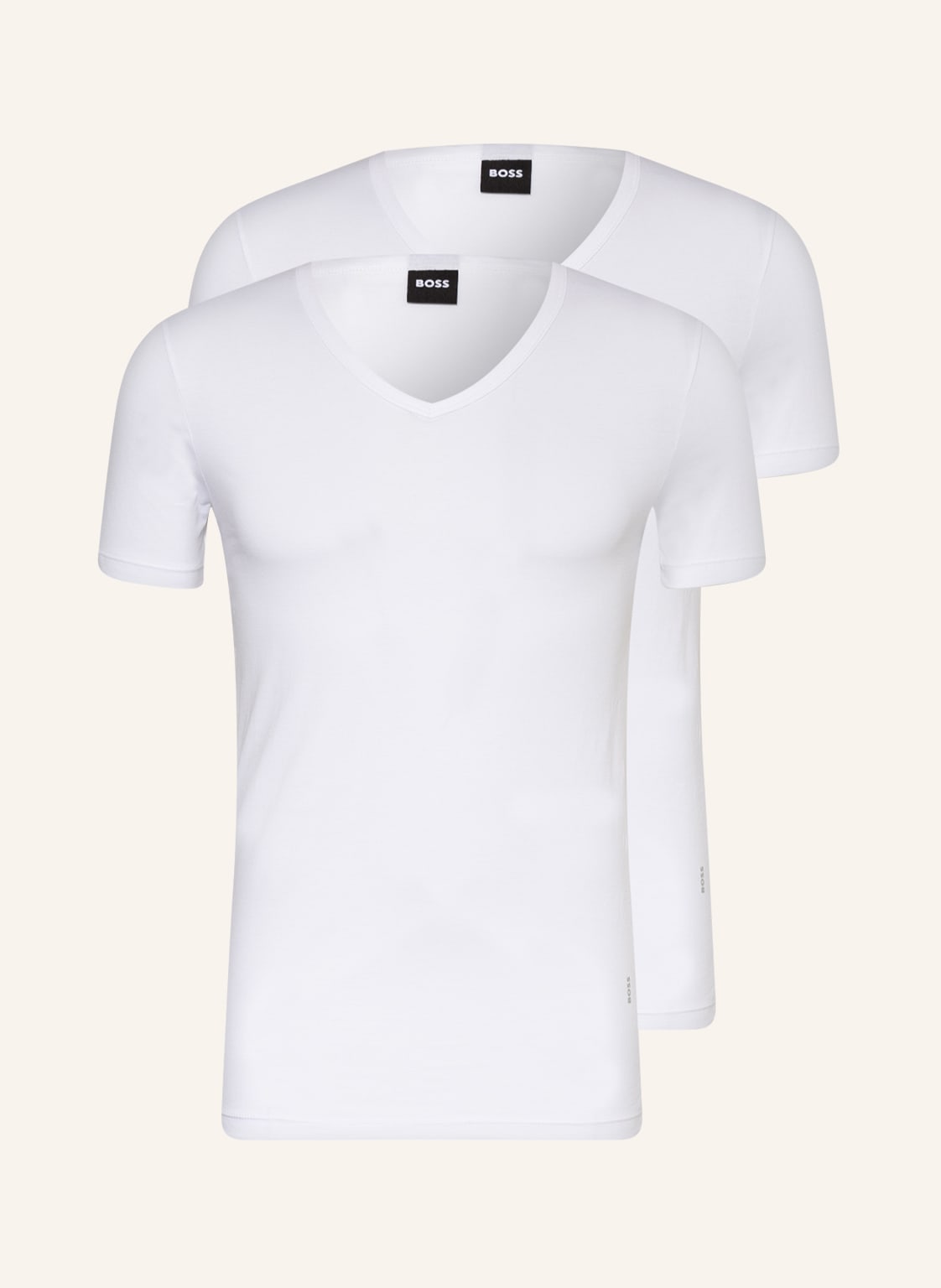 Boss 2er-Pack V-Shirts weiss von Boss