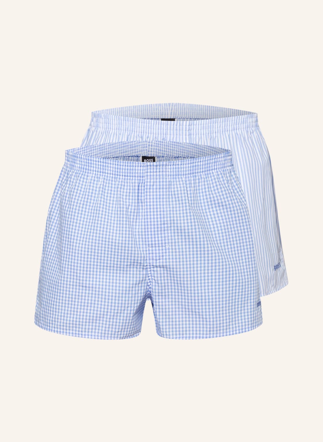 Boss 2er-Pack Web-Boxershorts blau von Boss