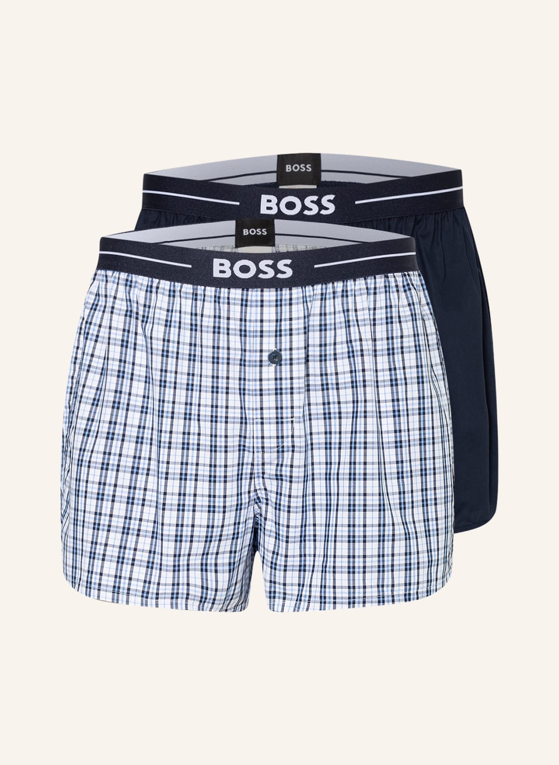 Boss 2er-Pack Web-Boxershorts blau Boss 2er-Pack Web-Boxershorts blau von Boss