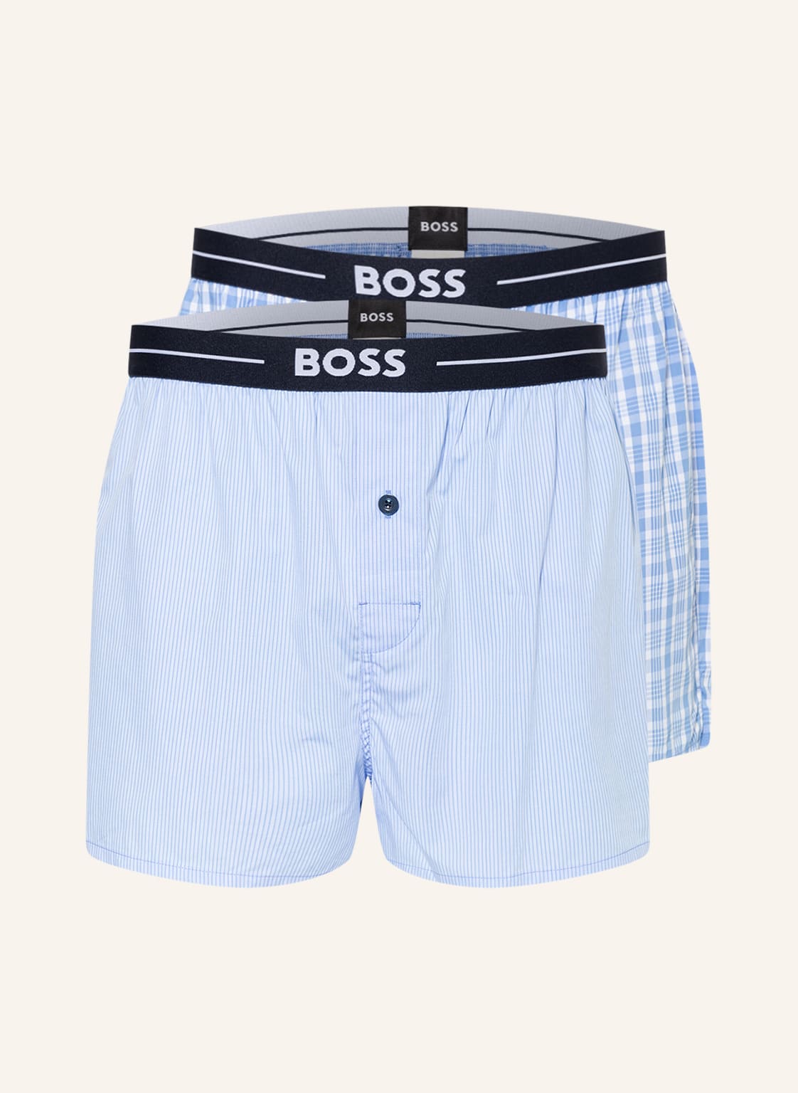 Boss 2er-Pack Web-Boxershorts blau Boss 2er-Pack Web-Boxershorts blau von Boss