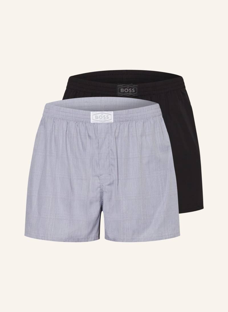 Boss 2er-Pack Web-Boxershorts grau von Boss