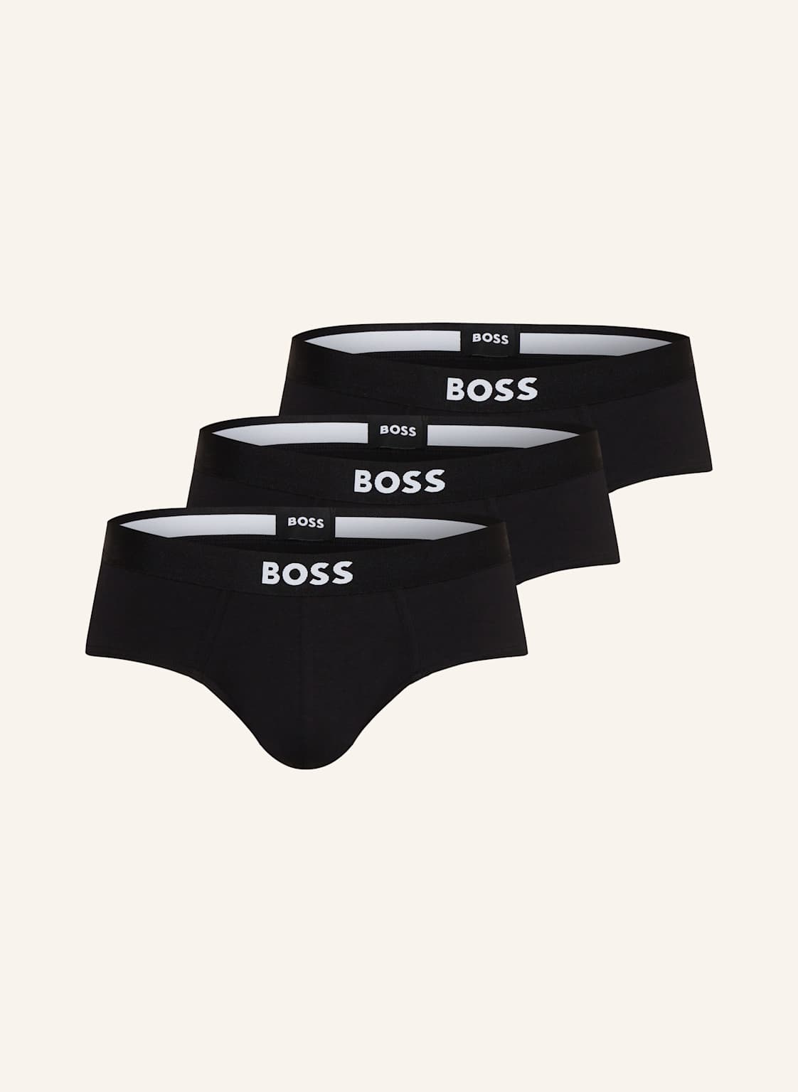 Boss 3er-Pack Slips One schwarz von Boss