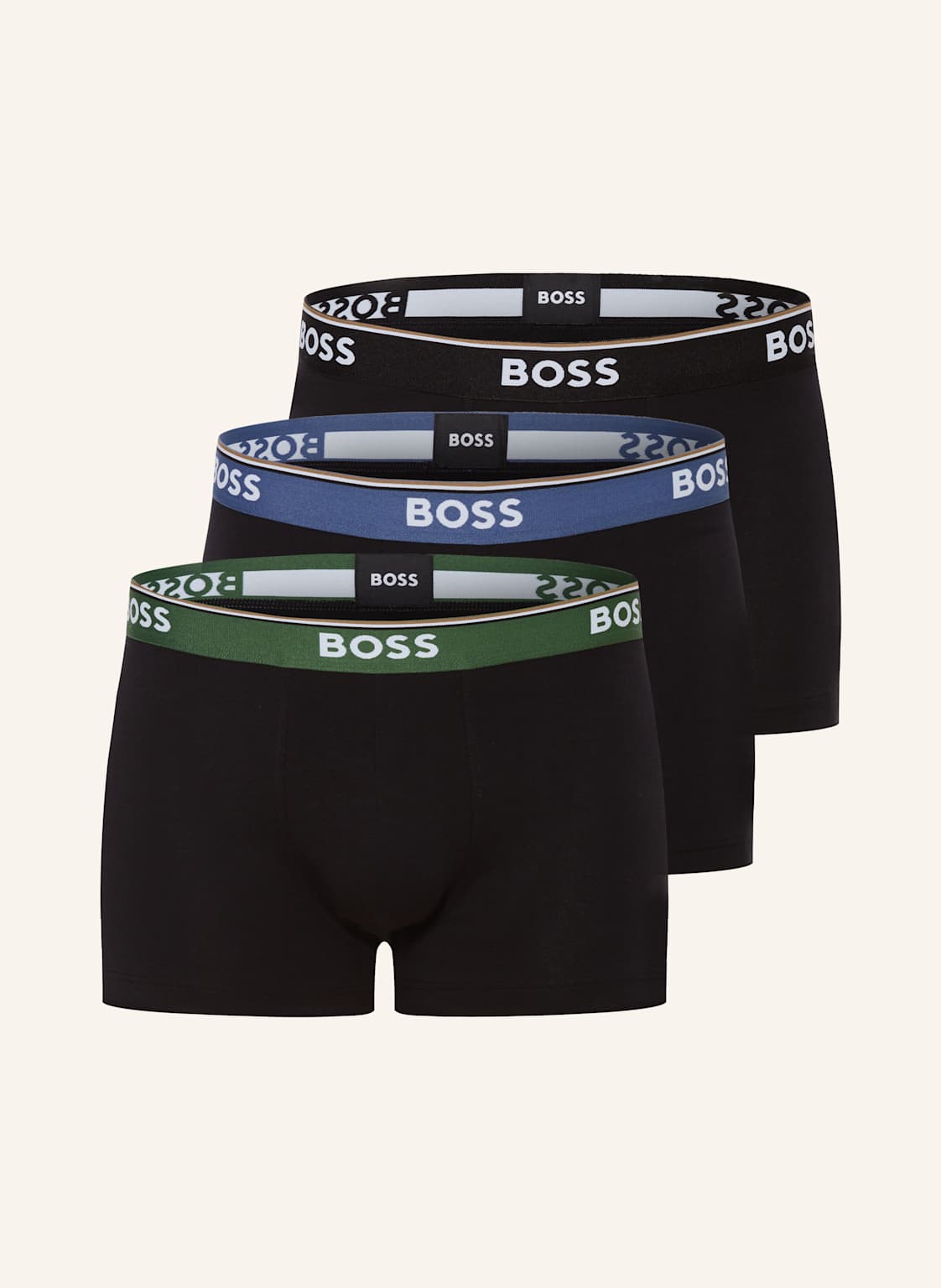 Boss 3er-Pack Boxershorts Power beige von Boss