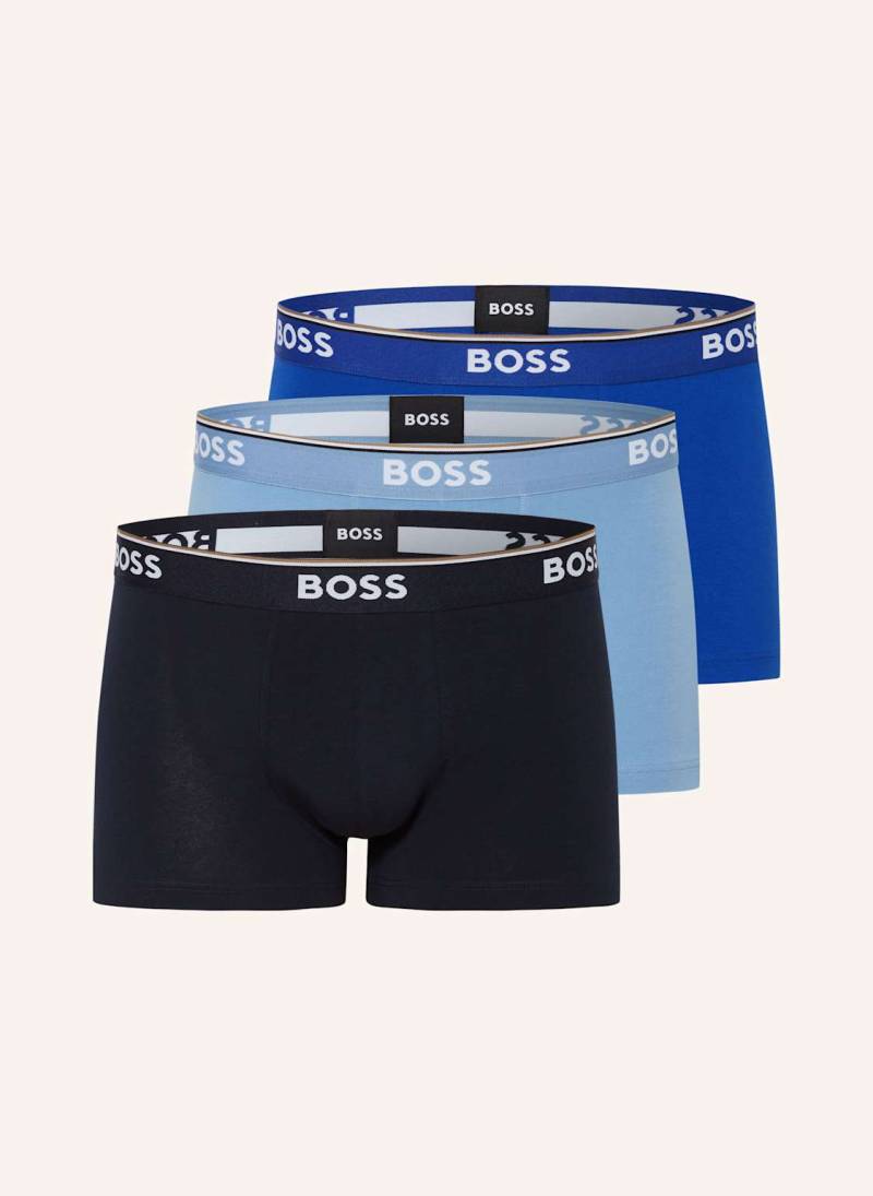 Boss 3er-Pack Boxershorts Power blau von Boss