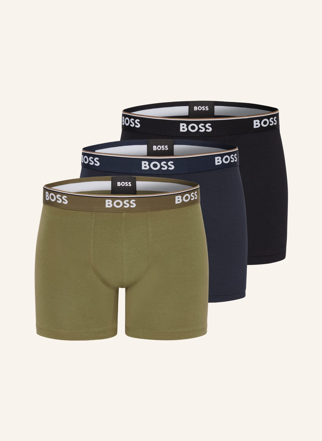 Boss 3er-Pack Boxershorts Power gruen von Boss