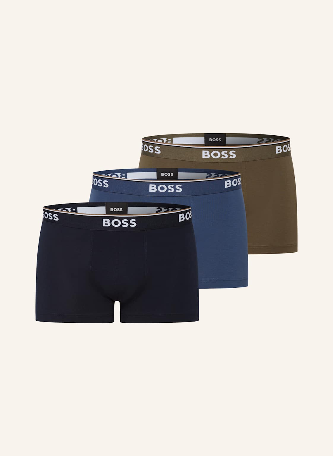 Boss 3er-Pack Boxershorts Power gruen Boss 3er-Pack Boxershorts Power gruen von Boss