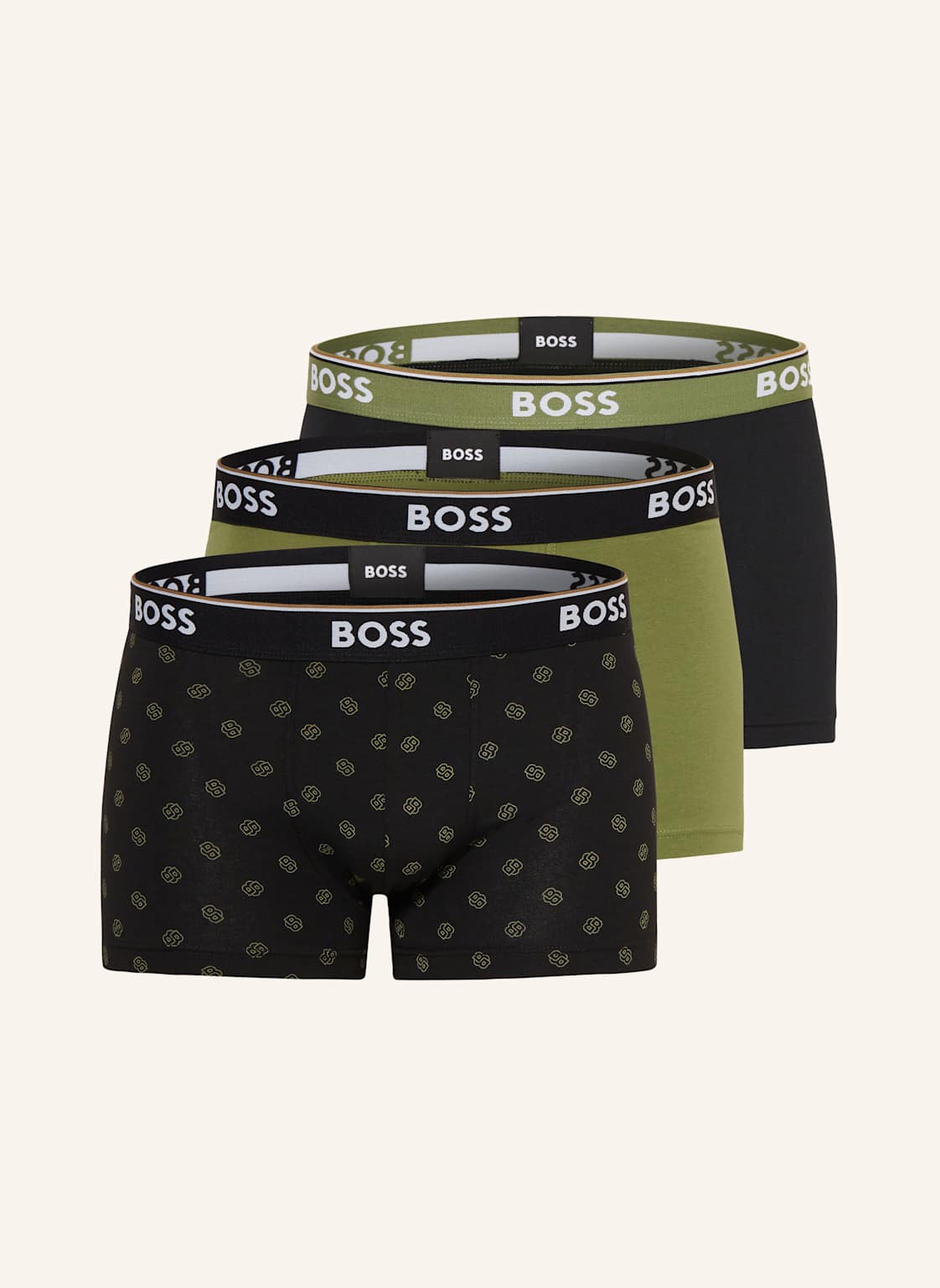 Boss 3er-Pack Boxershorts Power gruen von Boss