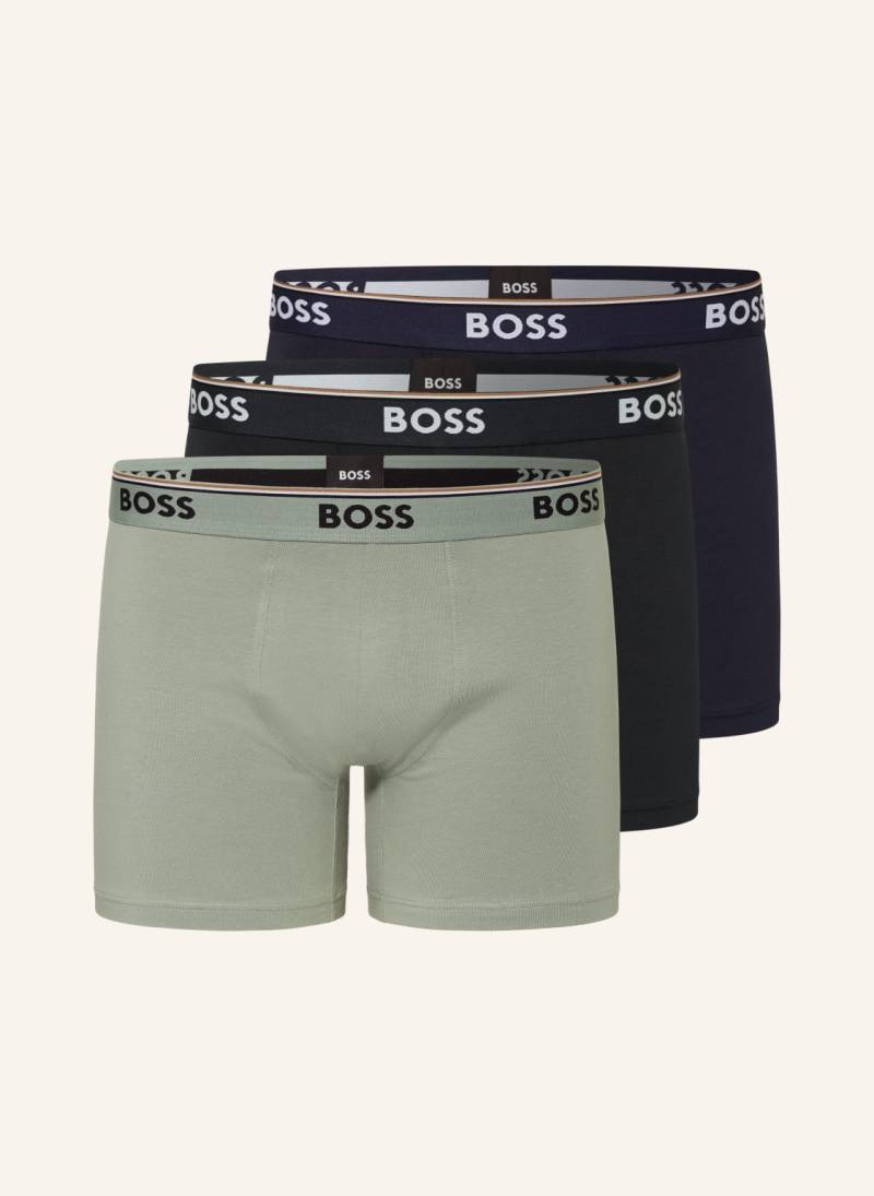 Boss 3er-Pack Boxershorts Power gruen von Boss