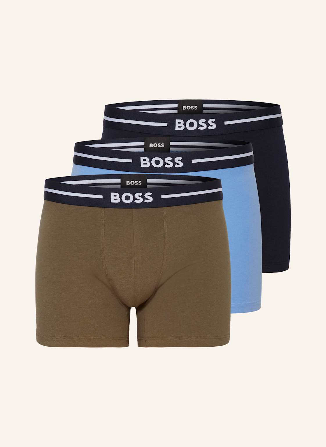 Boss 3er-Pack Boxershorts blau Boss 3er-Pack Boxershorts blau von Boss