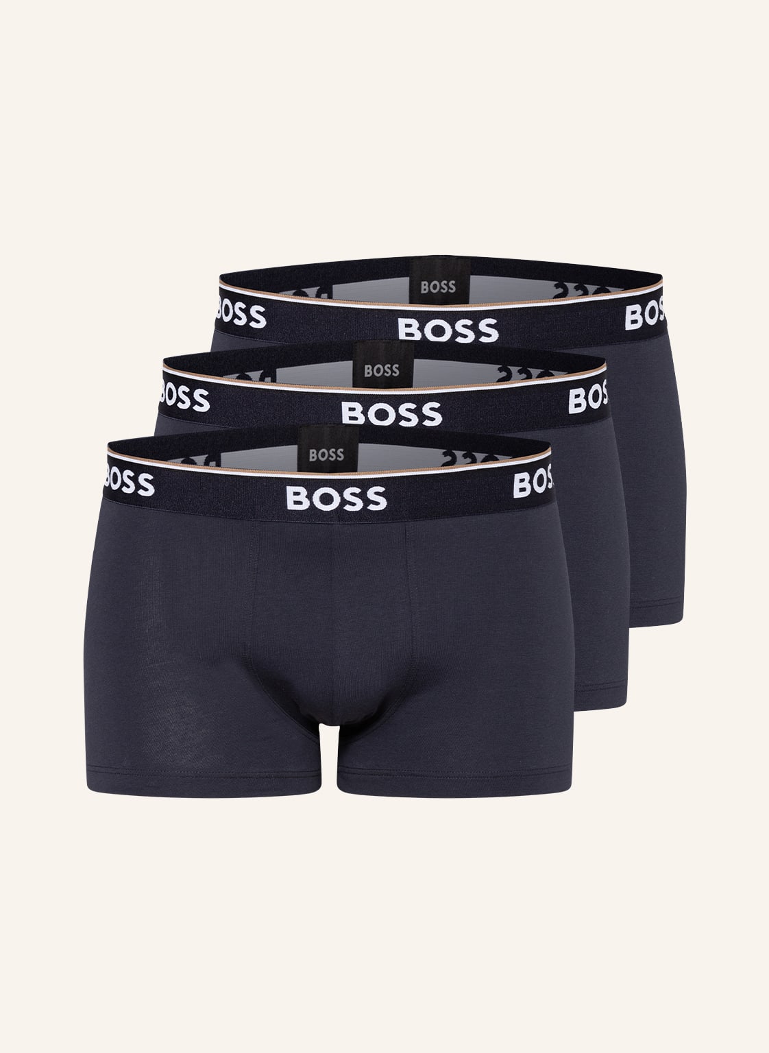 Boss 3er-Pack Boxershorts Power blau von Boss