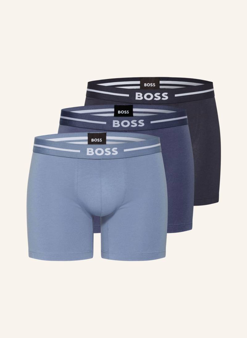 Boss 3er-Pack Boxershorts blau von Boss