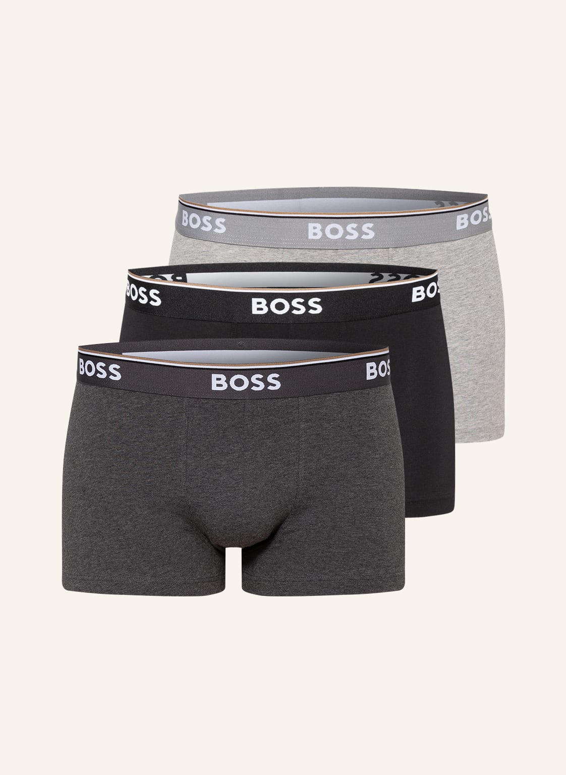 Boss 3er-Pack Boxershorts Power grau Boss 3er-Pack Boxershorts Power grau von Boss