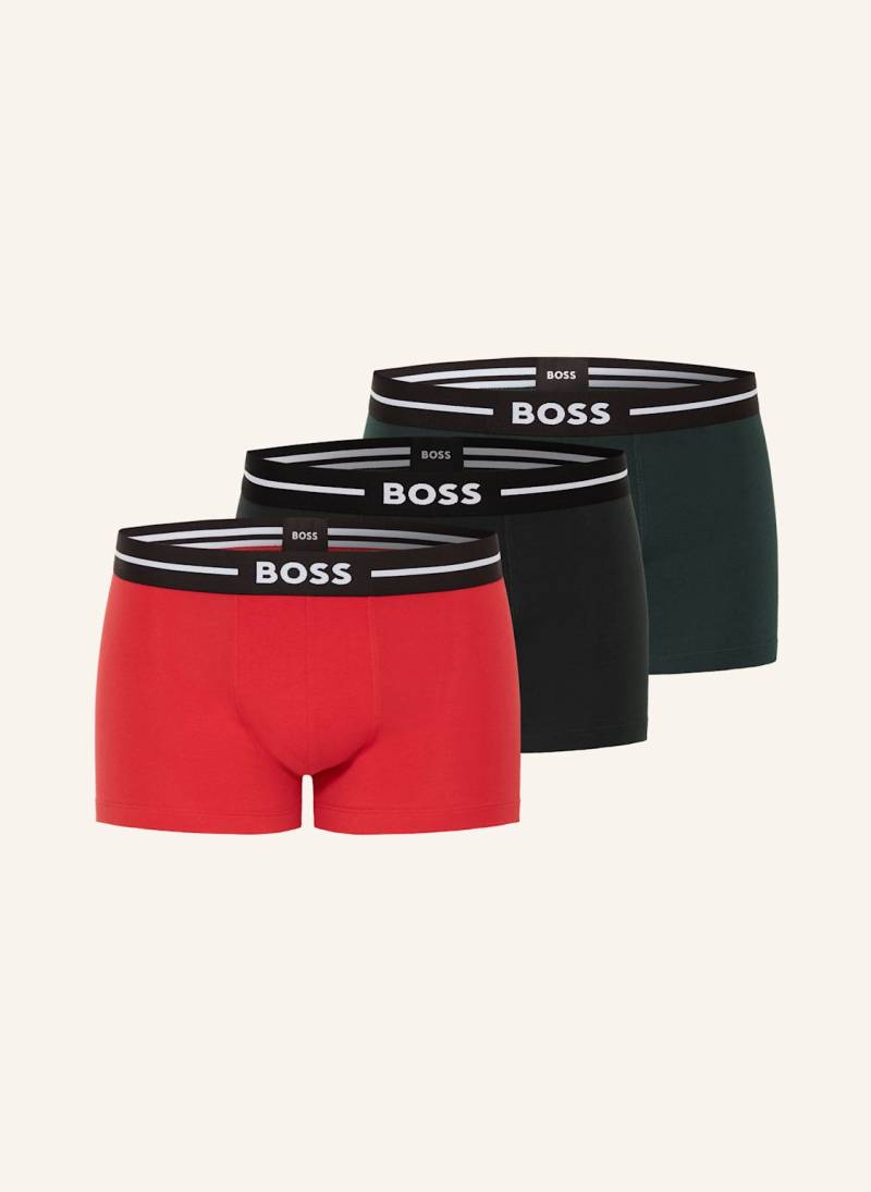 Boss 3er-Pack Boxershorts rot von Boss