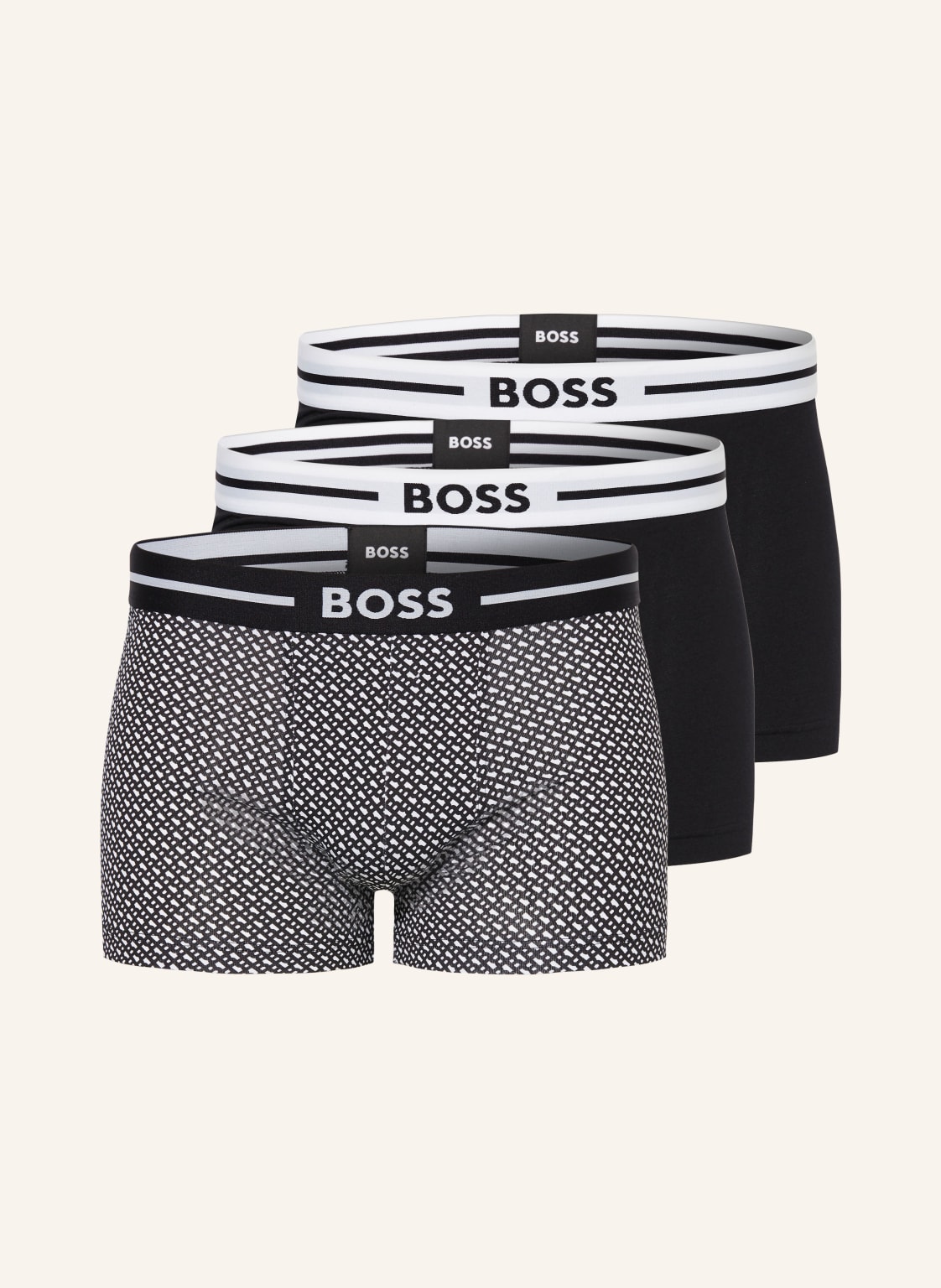 Boss 3er-Pack Boxershorts schwarz von Boss