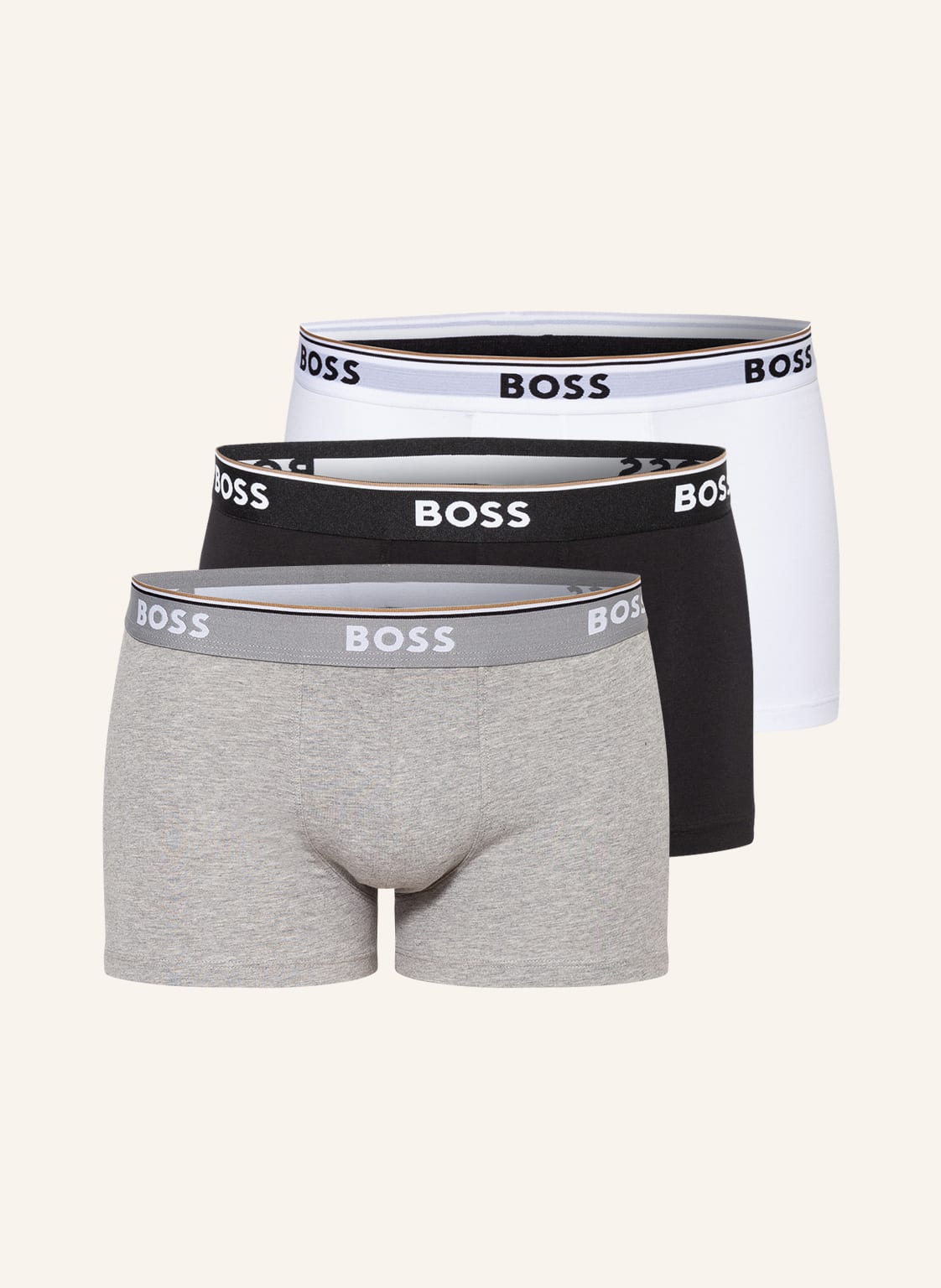 Boss 3er-Pack Boxershorts Power weiss von Boss