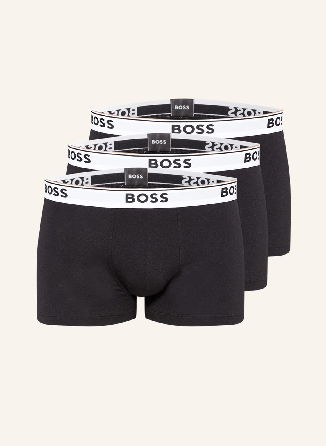 Boss 3er-Pack Boxershorts Power schwarz von Boss