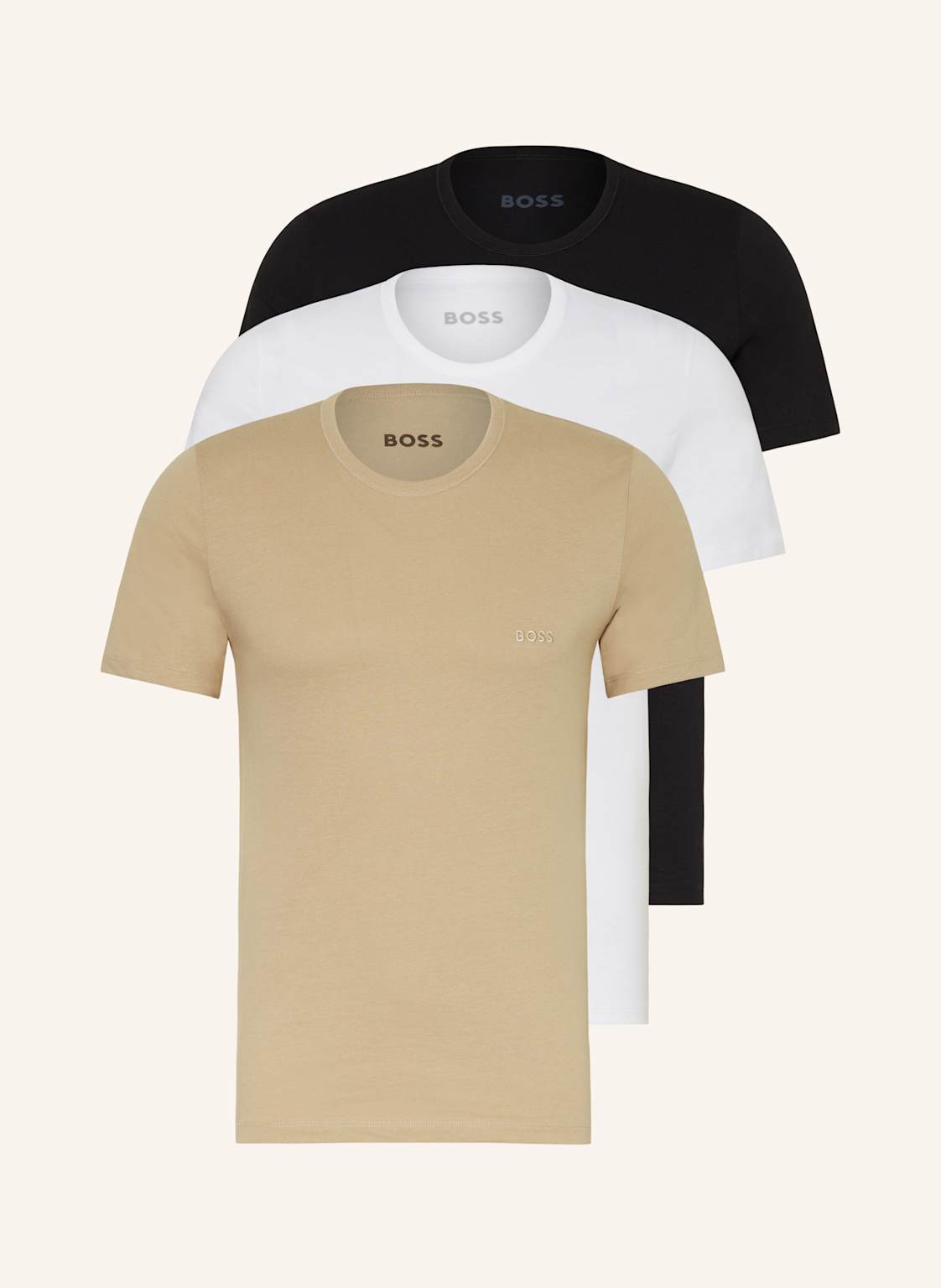 Boss 3er-Pack T-Shirts beige Boss 3er-Pack T-Shirts beige von Boss