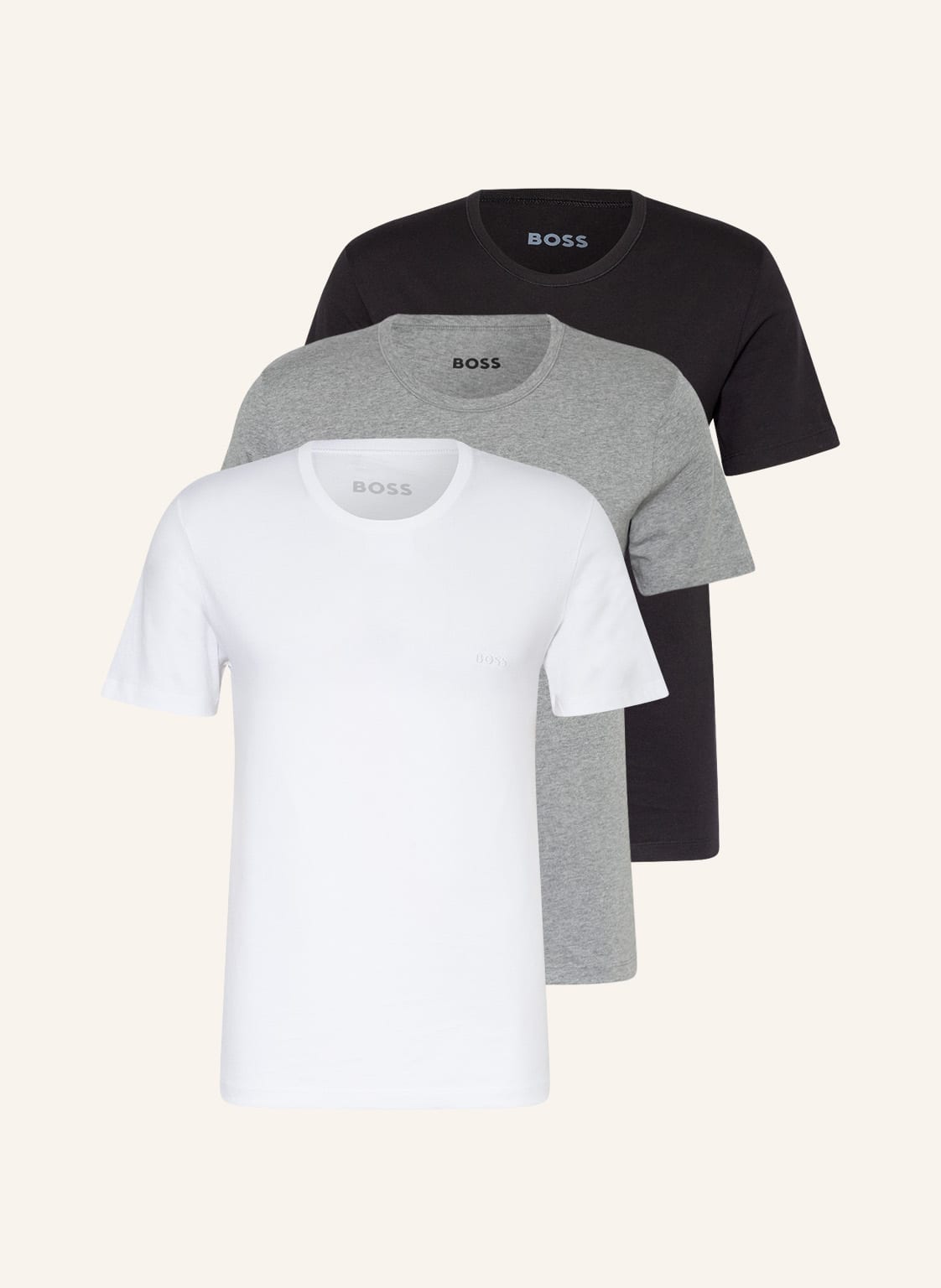 Boss 3er-Pack T-Shirts weiss von Boss