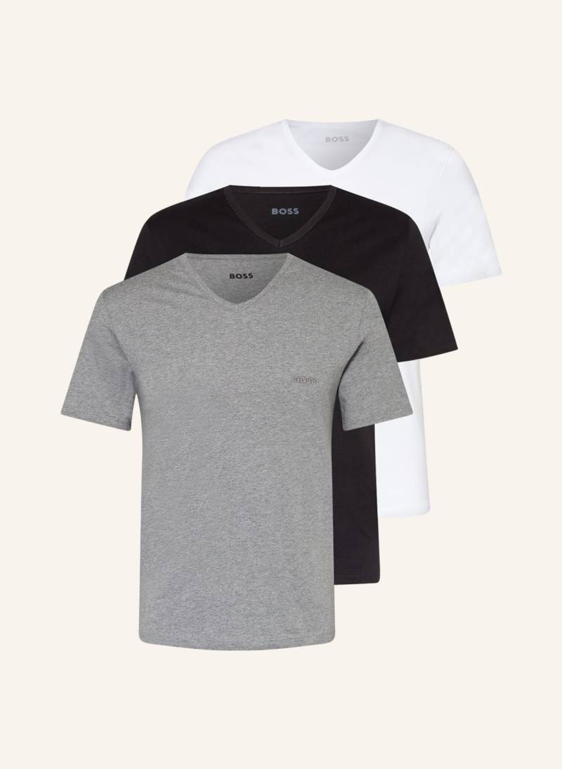 Boss 3er-Pack V-Shirts weiss von Boss