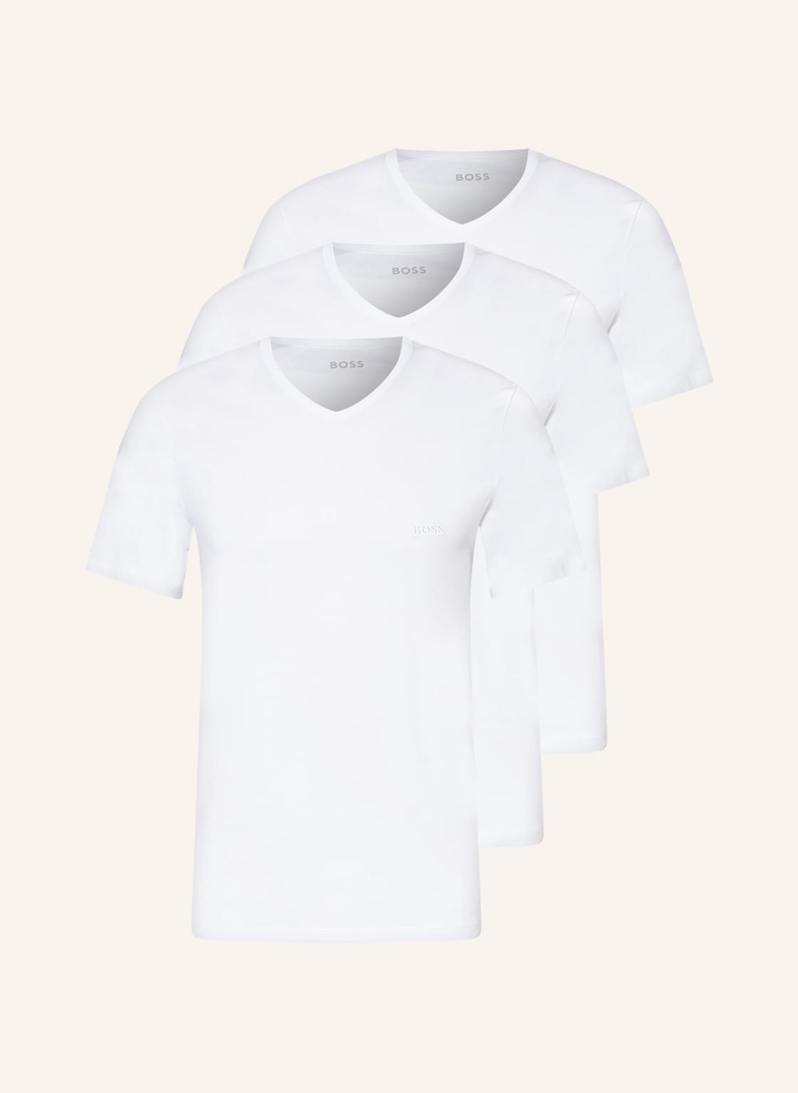 Boss 3er-Pack V-Shirts weiss von Boss