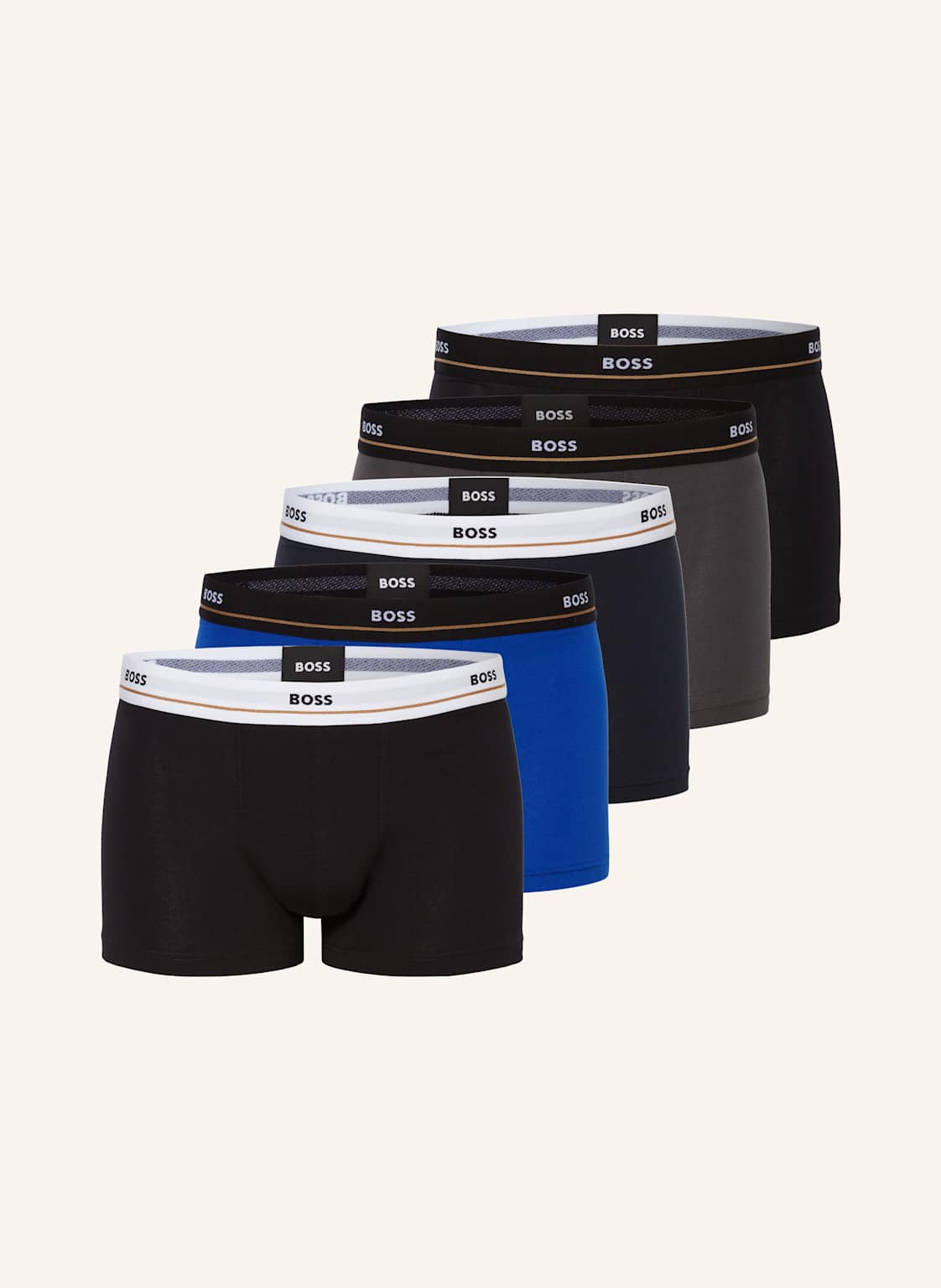 Boss 5er-Pack Boxershorts Essential beige Boss 5er-Pack Boxershorts Essential beige von Boss
