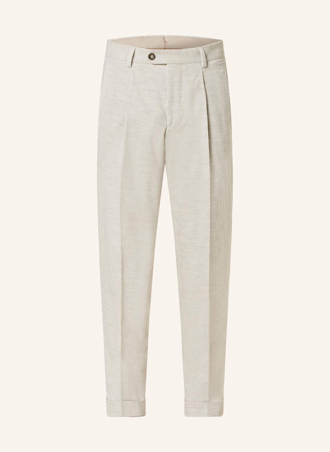 Boss Anzughose Peet Slim Fit Aus Cord weiss von Boss