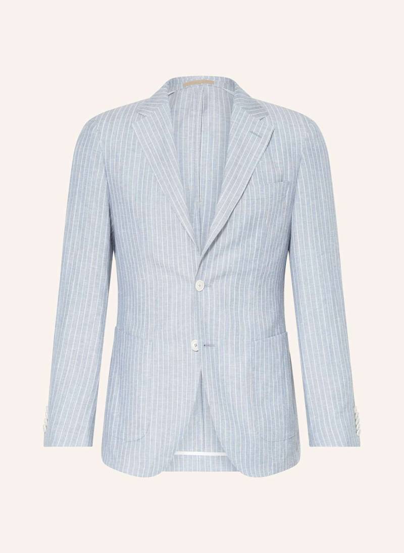 Boss Anzugsakko Heston Slim Fit Mit Leinen blau von Boss