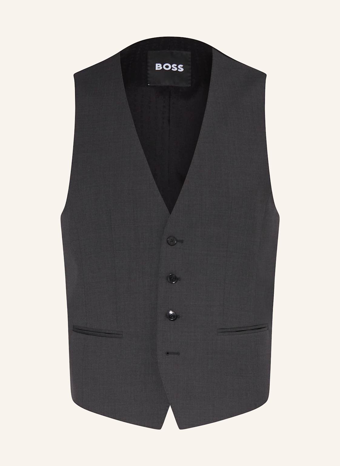 Boss Anzugweste Huge Slim Fit grau Boss Anzugweste Huge Slim Fit grau von Boss