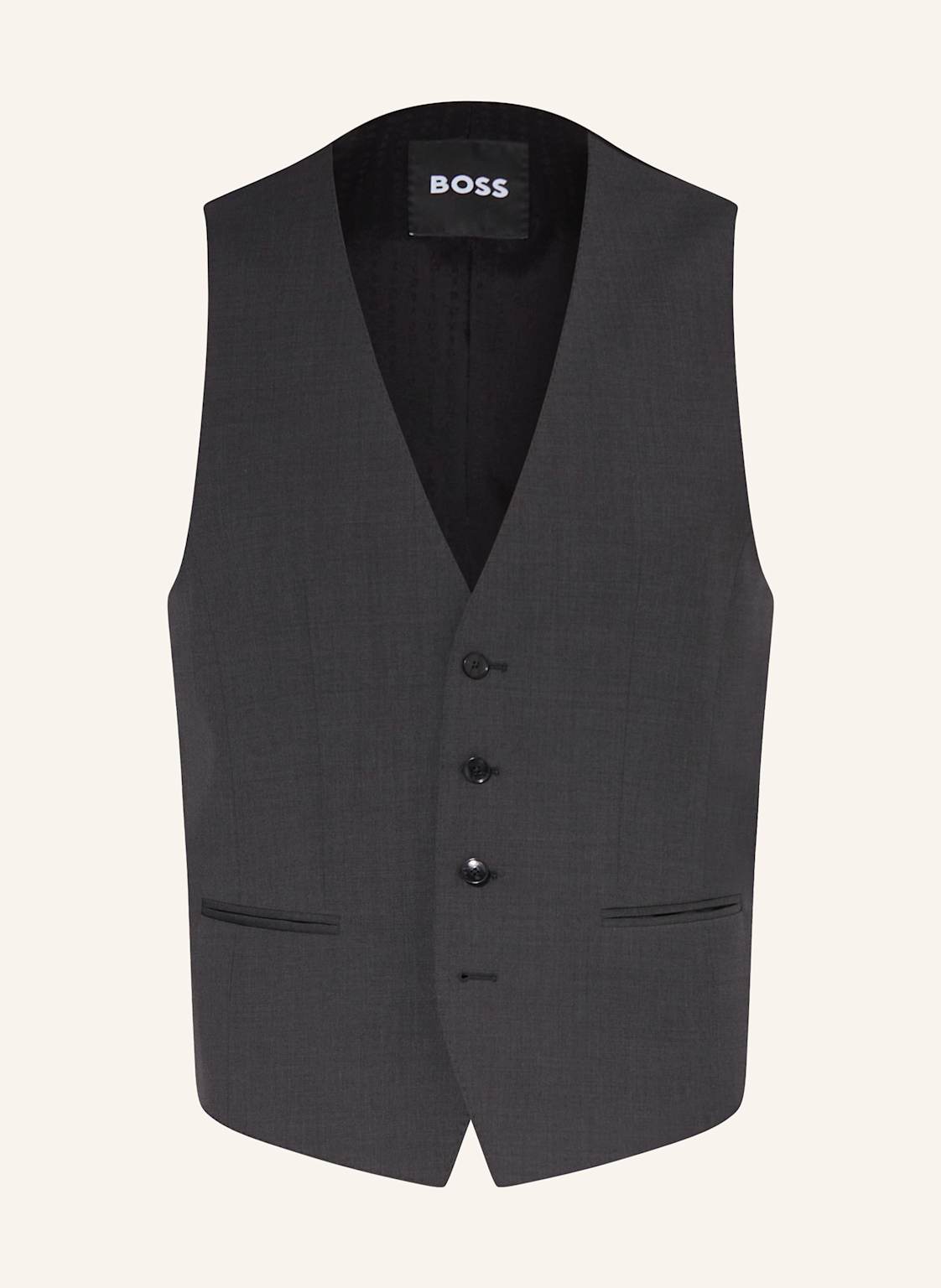 Boss Anzugweste Huge Slim Fit grau von Boss