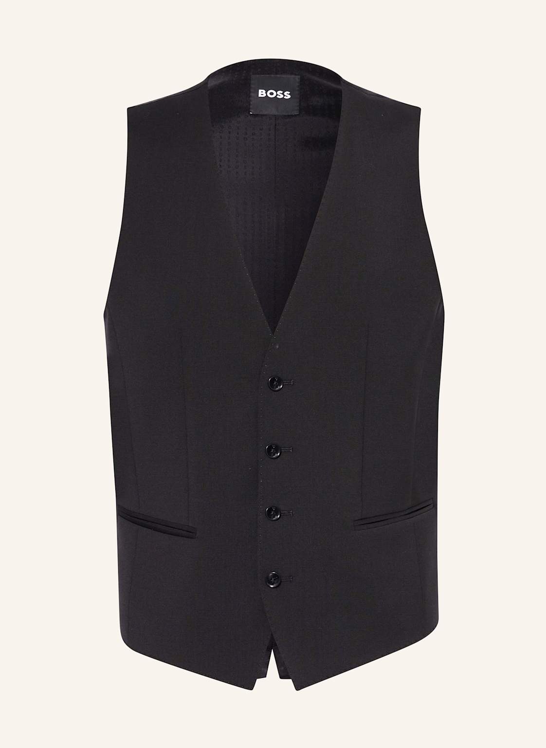 Boss Anzugweste Huge Slim Fit schwarz Boss Anzugweste Huge Slim Fit schwarz von Boss