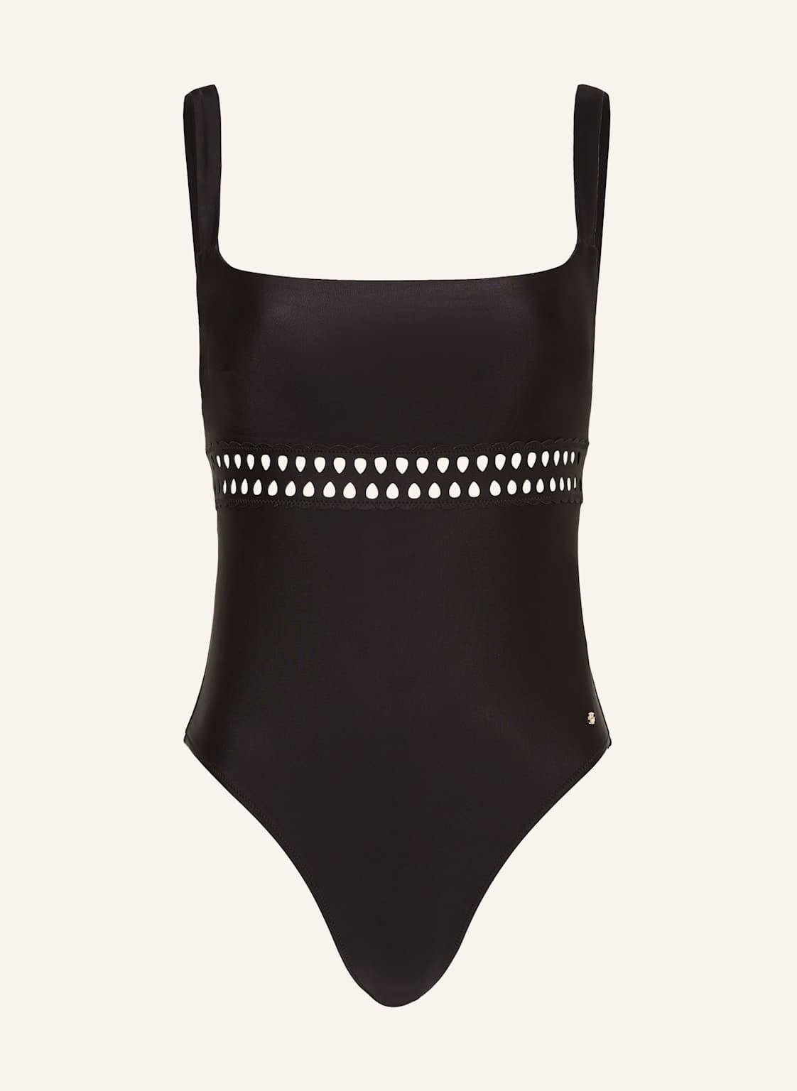 Boss Badeanzug Eyelet schwarz Boss Badeanzug Eyelet schwarz von Boss