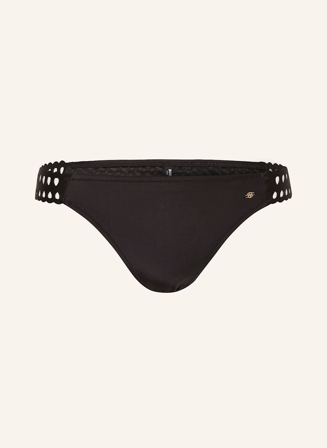 Boss Basic-Bikini-Hose Eyelet schwarz von Boss