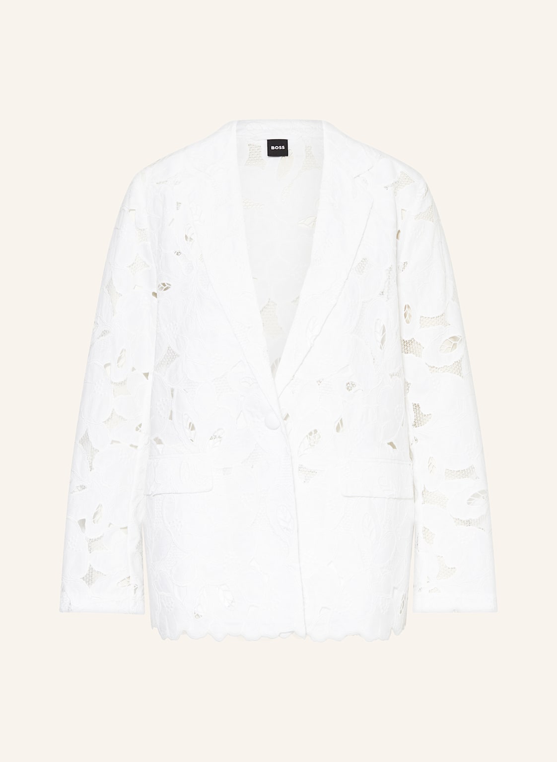 Boss Blazer Jonara Aus Lochspitze weiss Boss Blazer Jonara Aus Lochspitze weiss von Boss