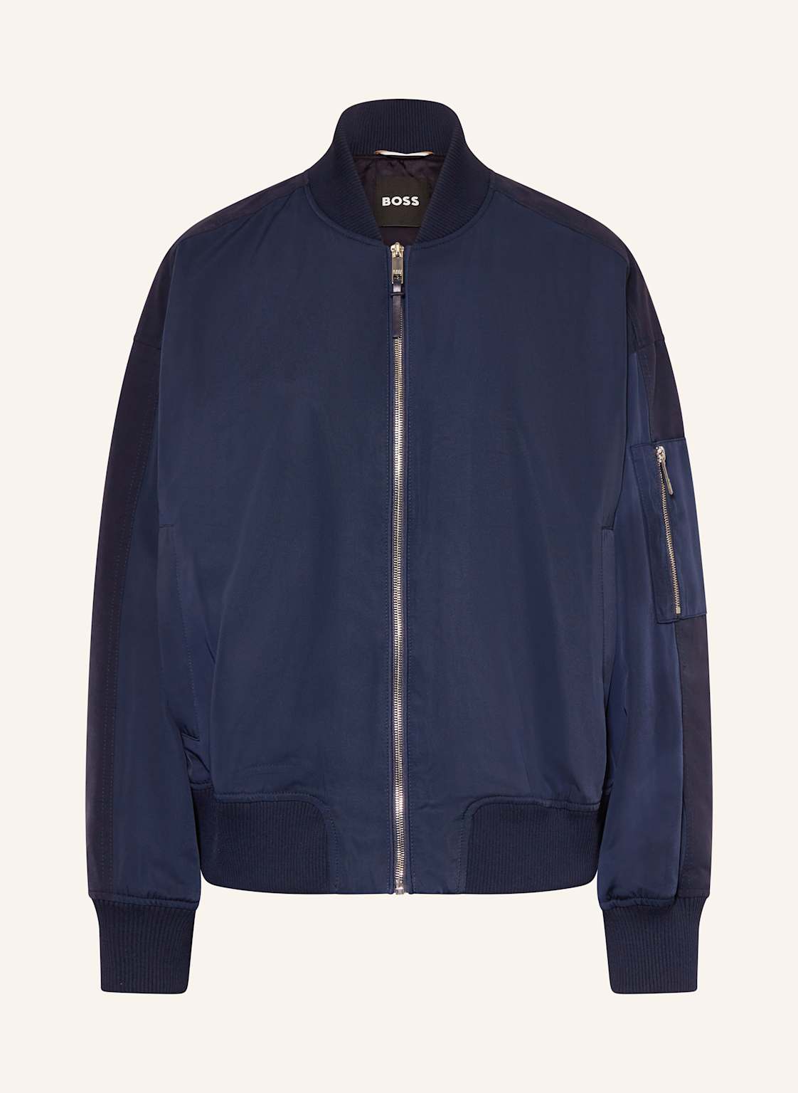 Boss Blouson Pelinda Im Materialmix blau von Boss