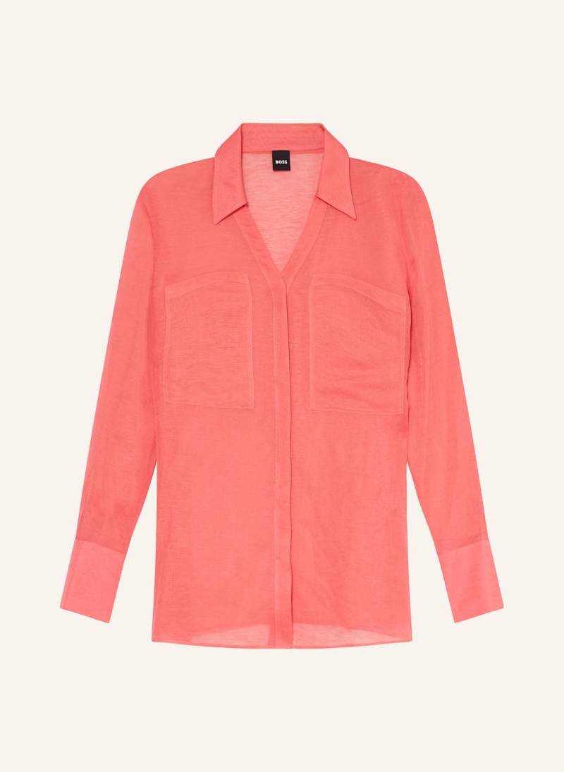 Boss Bluse Bosala Mit Leinen pink von Boss