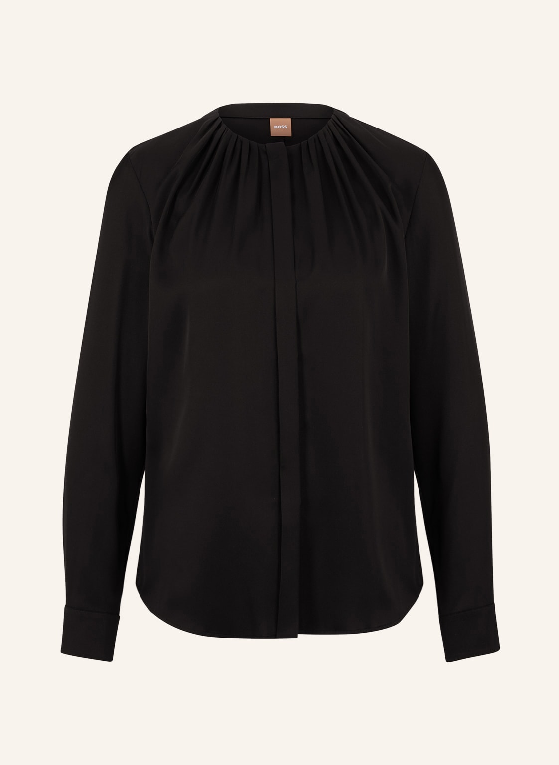 Boss Bluse Banorah Aus Seide schwarz von Boss