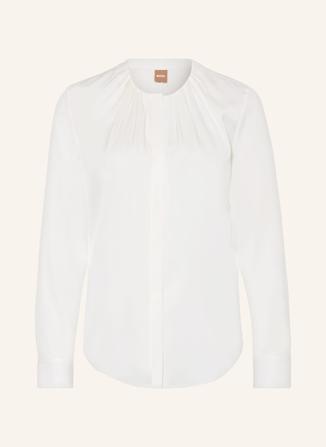 Boss Bluse Banorah Aus Seide weiss Boss Bluse Banorah Aus Seide weiss von Boss
