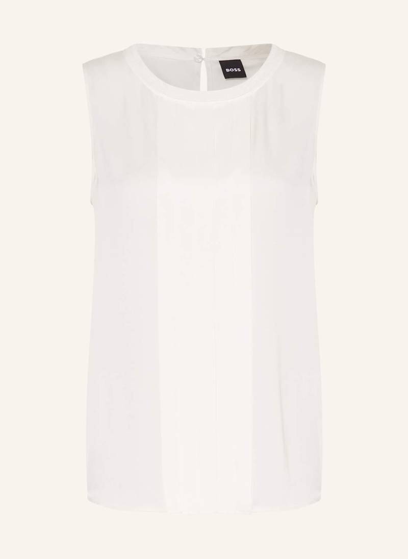 Boss Blusentop Bemiula Aus Seide weiss von Boss