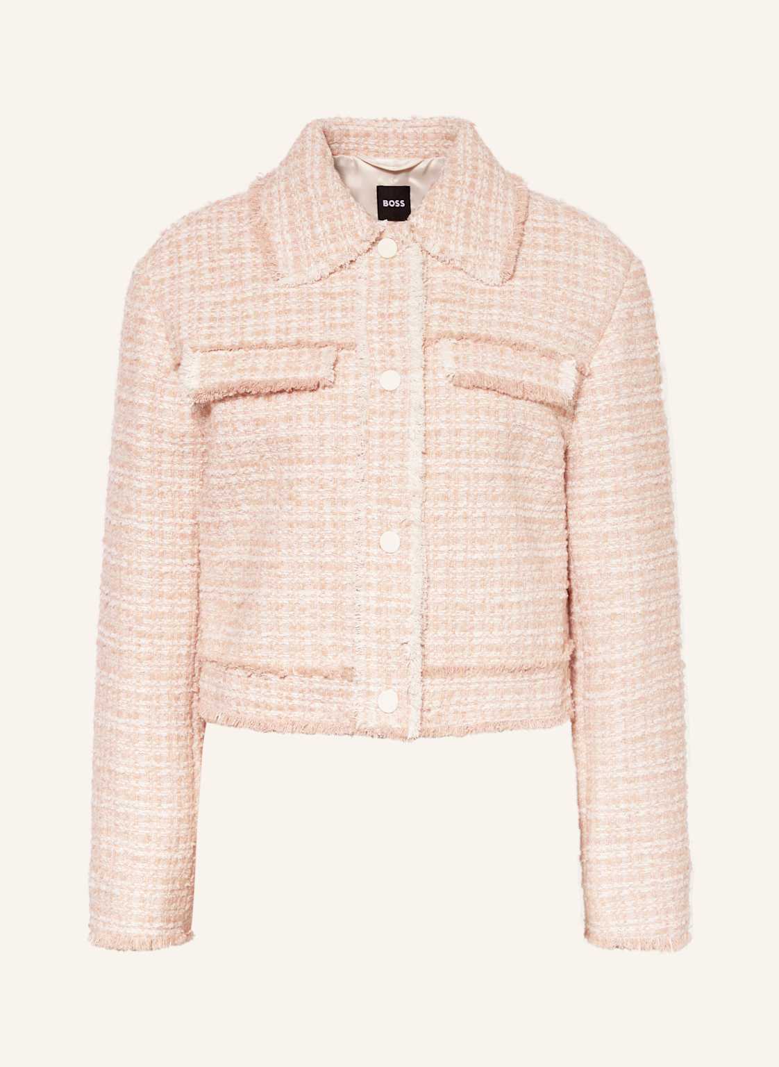 Boss Bouclé-Kastenjacke Jetona rosa Boss Bouclé-Kastenjacke Jetona rosa von Boss