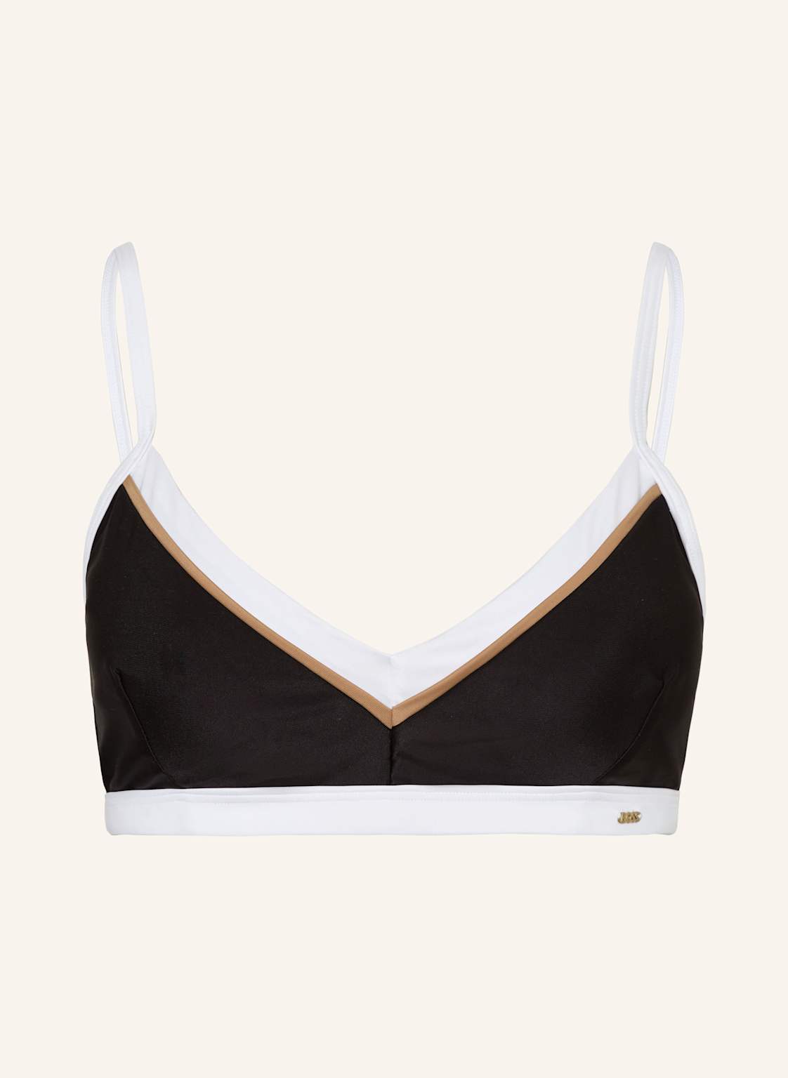 Boss Bralette-Bikini-Top Boss Codes schwarz von Boss