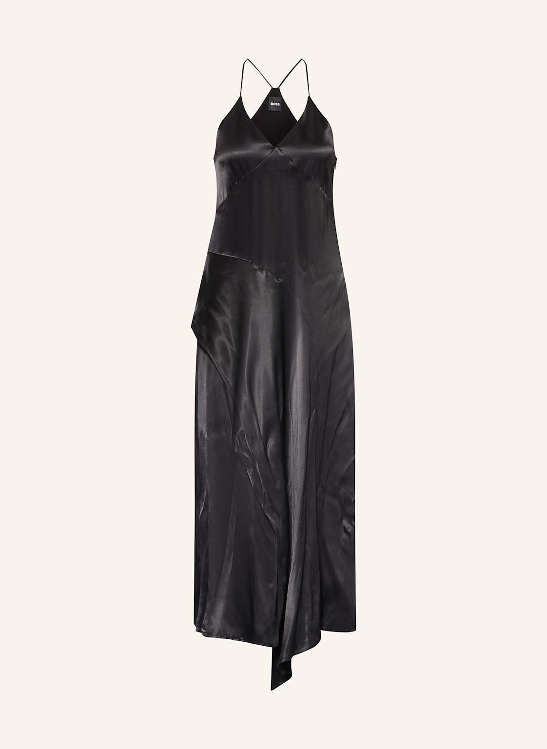 Boss Cocktailkleid Damarni Aus Satin schwarz Boss Cocktailkleid Damarni Aus Satin schwarz von Boss