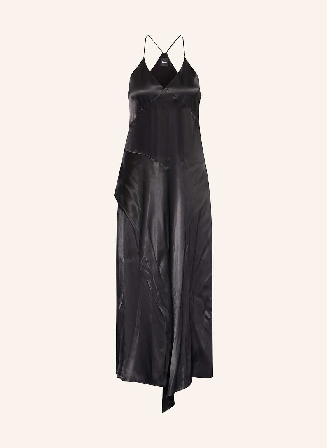 Boss Cocktailkleid Damarni Aus Satin schwarz von Boss