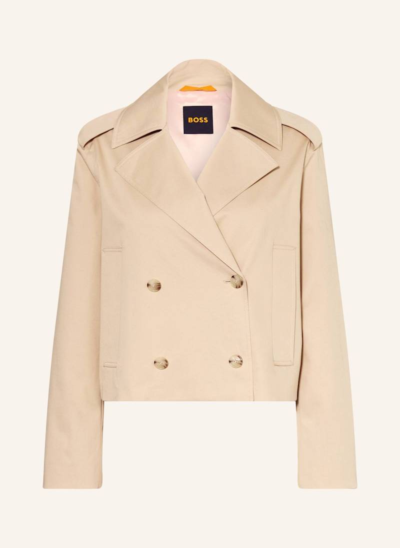 Boss Cropped-Trenchcoat Croptrench beige von Boss