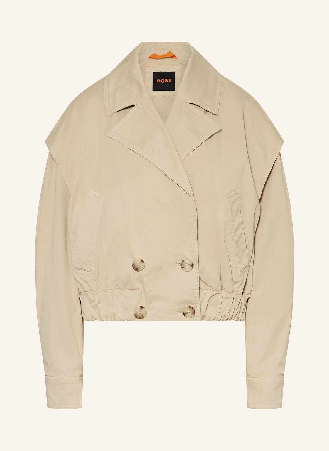Boss Cropped-Trenchcoat Cotreni beige Boss Cropped-Trenchcoat Cotreni beige von Boss
