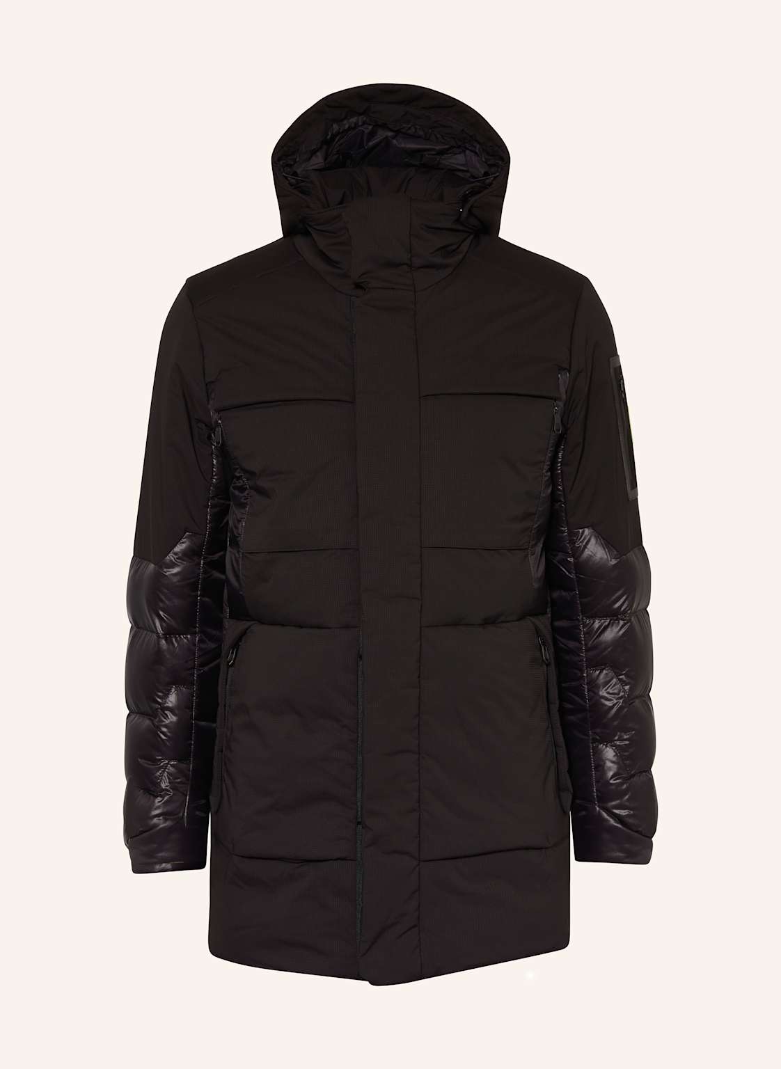 Boss Lightweight-Daunenjacke Eams Mit Abnehmbarer Kapuze schwarz von Boss