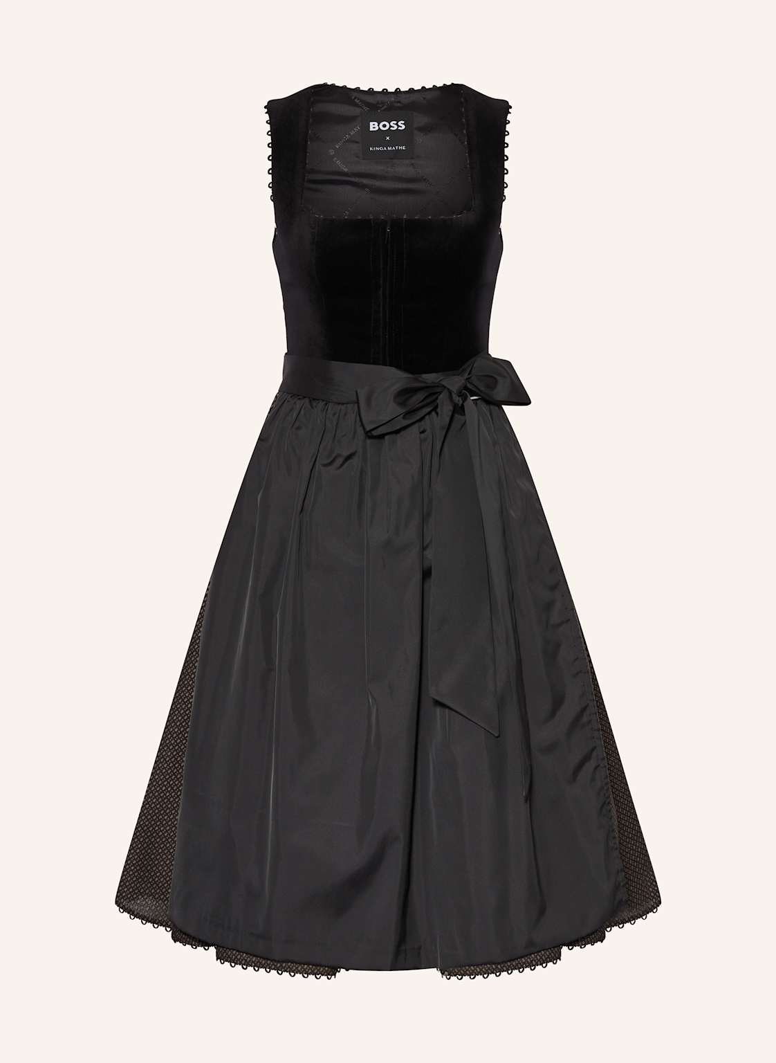 Boss Dirndl Velvet schwarz von Boss